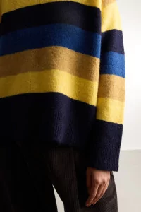 Olivo Striped Alpaca Sweater Women Rita Row – Blue | Centre Commercial