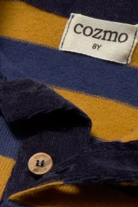 Pull enfant Nepal col polo rayé - Cozmo