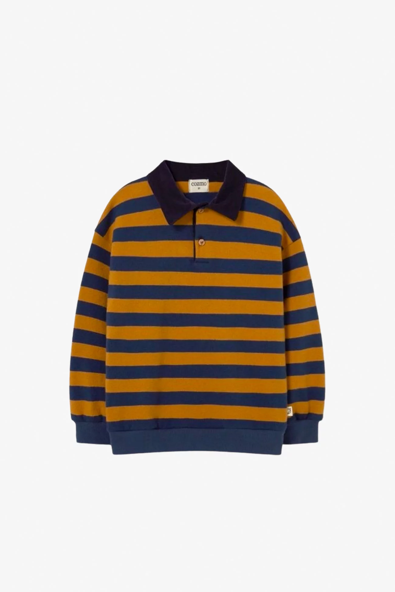 Kids Nepal Striped Polo Sweater - Cozmo