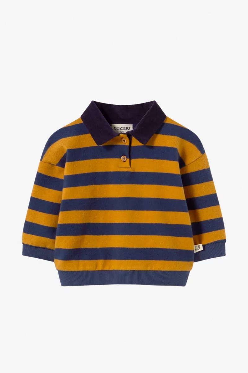 Palau Baby Striped Polo Sweater - Cozmo