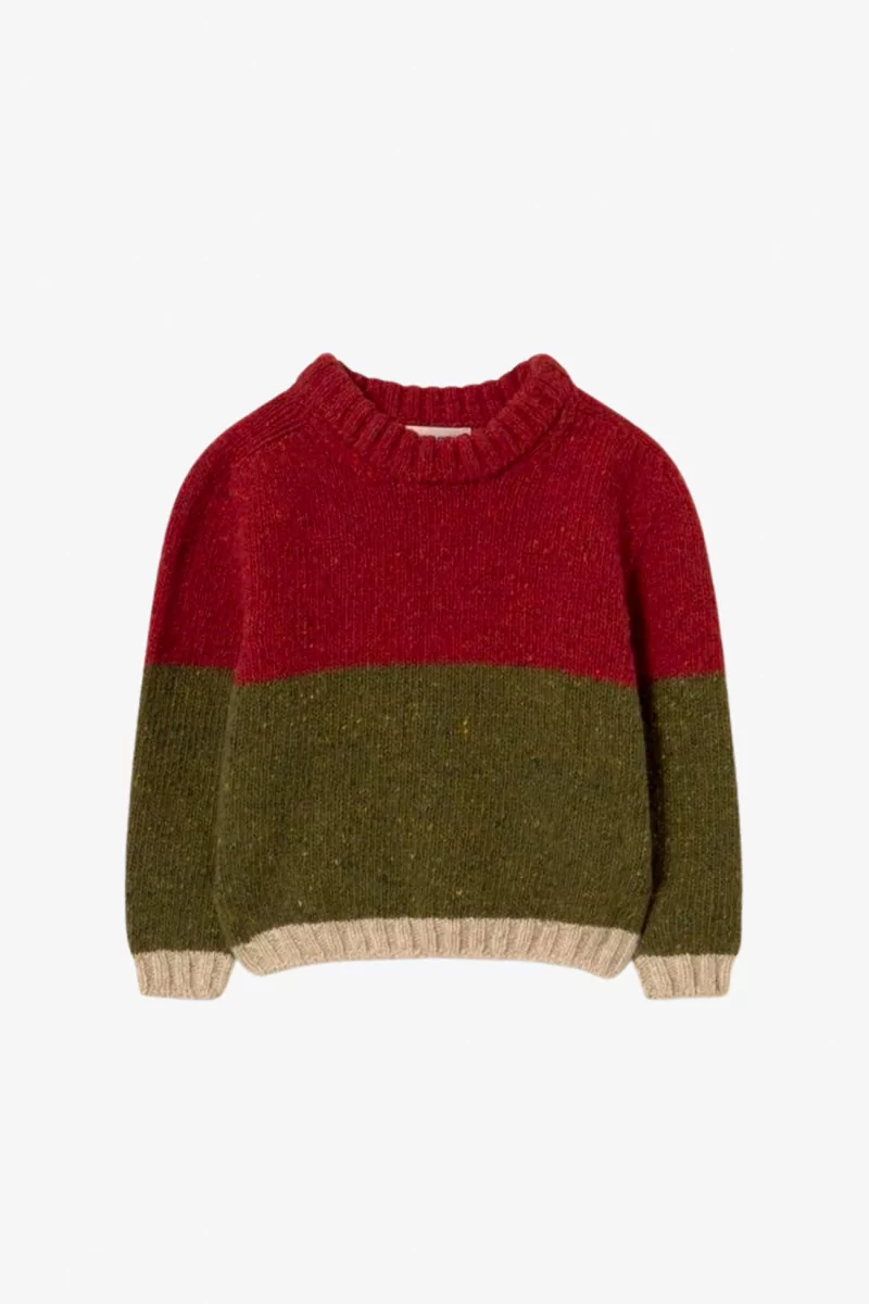 Tigris Baby Wool Colourblock Sweater - Cozmo