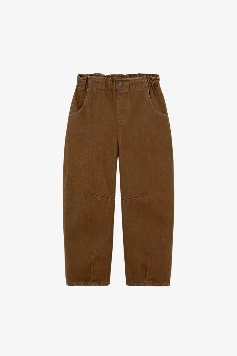 Kids Atenas Denim Paper-Bag Pants - Cozmo