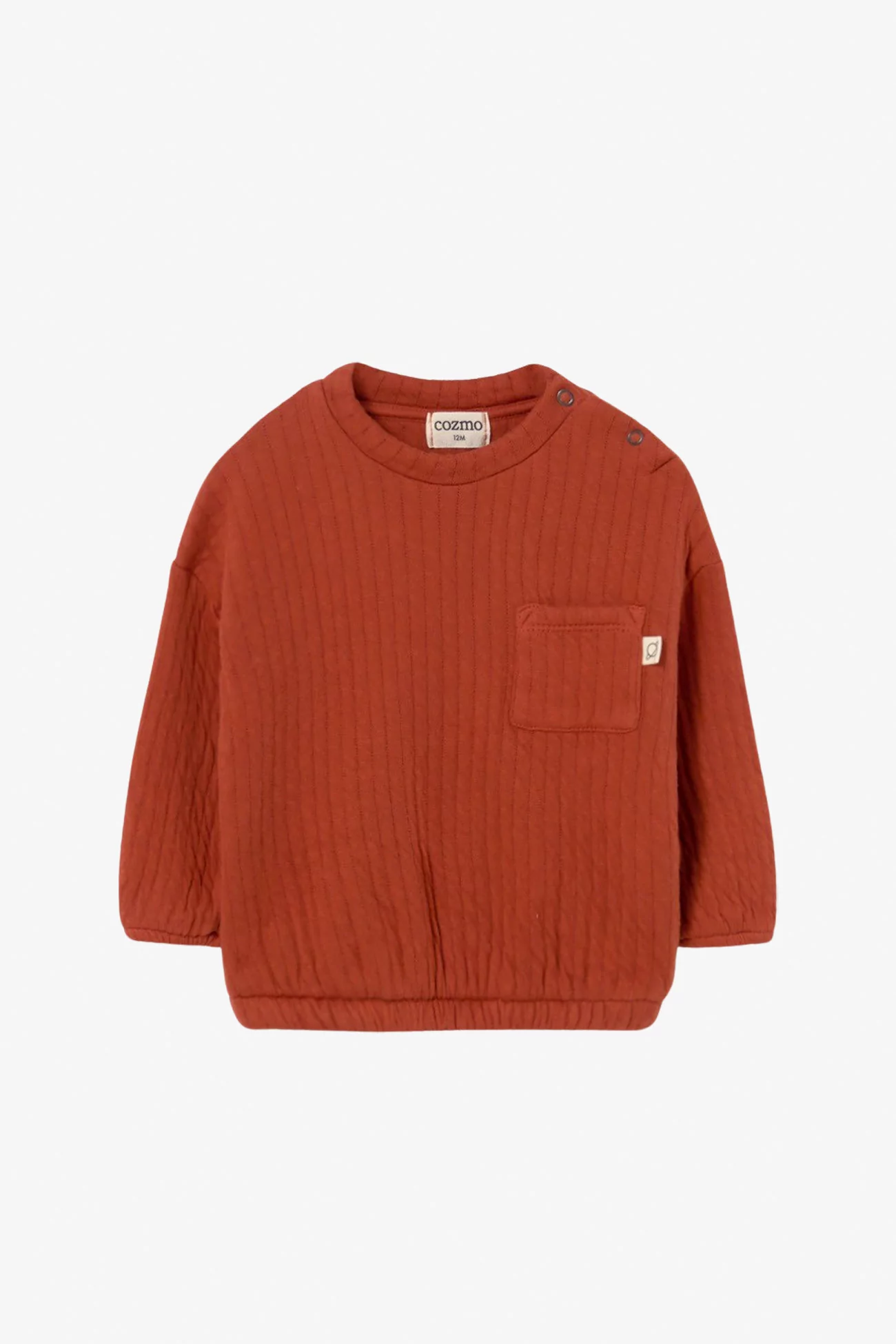 Sweat bébé Chipre coton bio matelassé - Cozmo