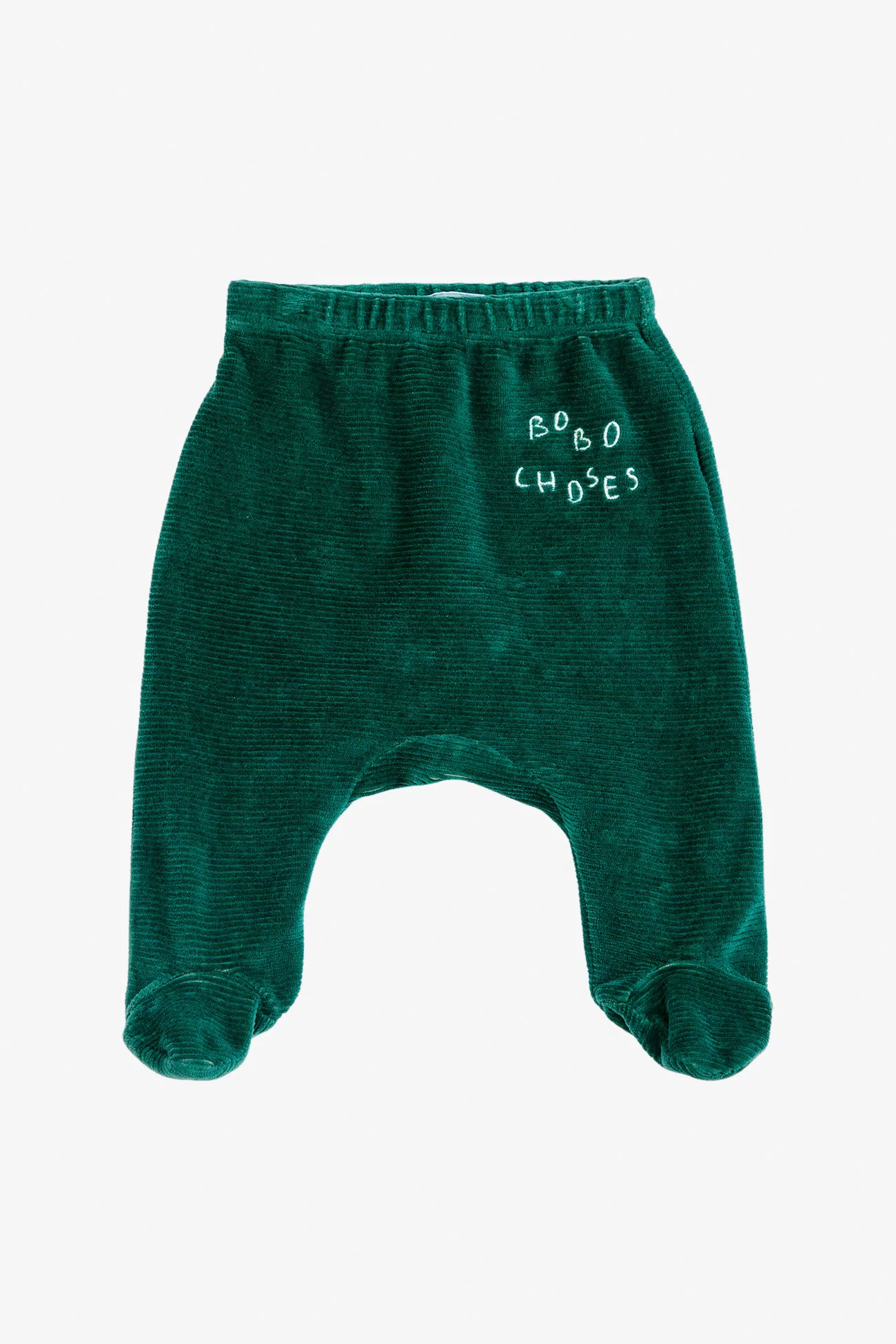 Legging Bébé Velours à Pieds Bobo Choses – Green | Centre Commercial