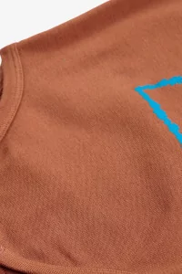 Baby Organic Cotton Bodysuit Pixel Abduction – Brown | Centre Commercial