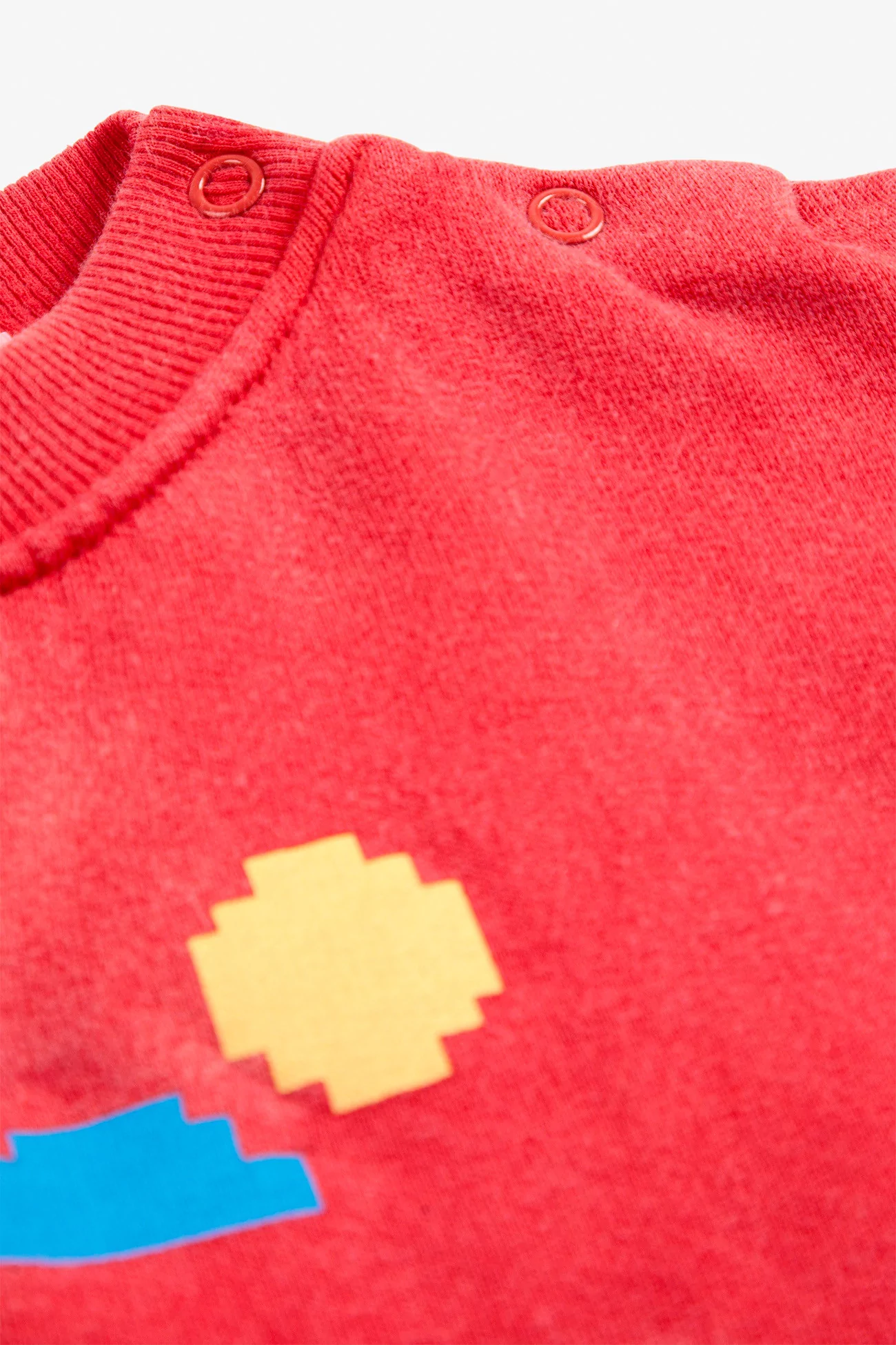 Sweatshirt Bébé Coton Bio Lake Monster – Red | Centre Commercial
