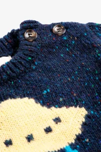 Pull Bébé Laine Pixel Abduction – Navy | Centre Commercial