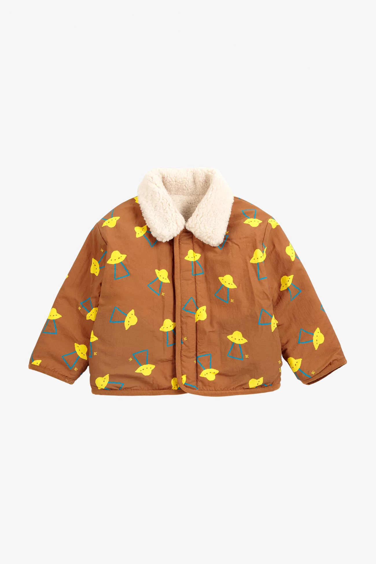 Veste Bébé Réversible Peau Lainée Pixel Abduction – Brown | Centre Commercial