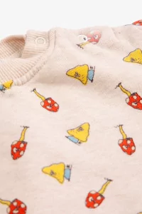 Baby Cotton Sweatshirt Mush Monster Duo – Off White | Centre Commercial