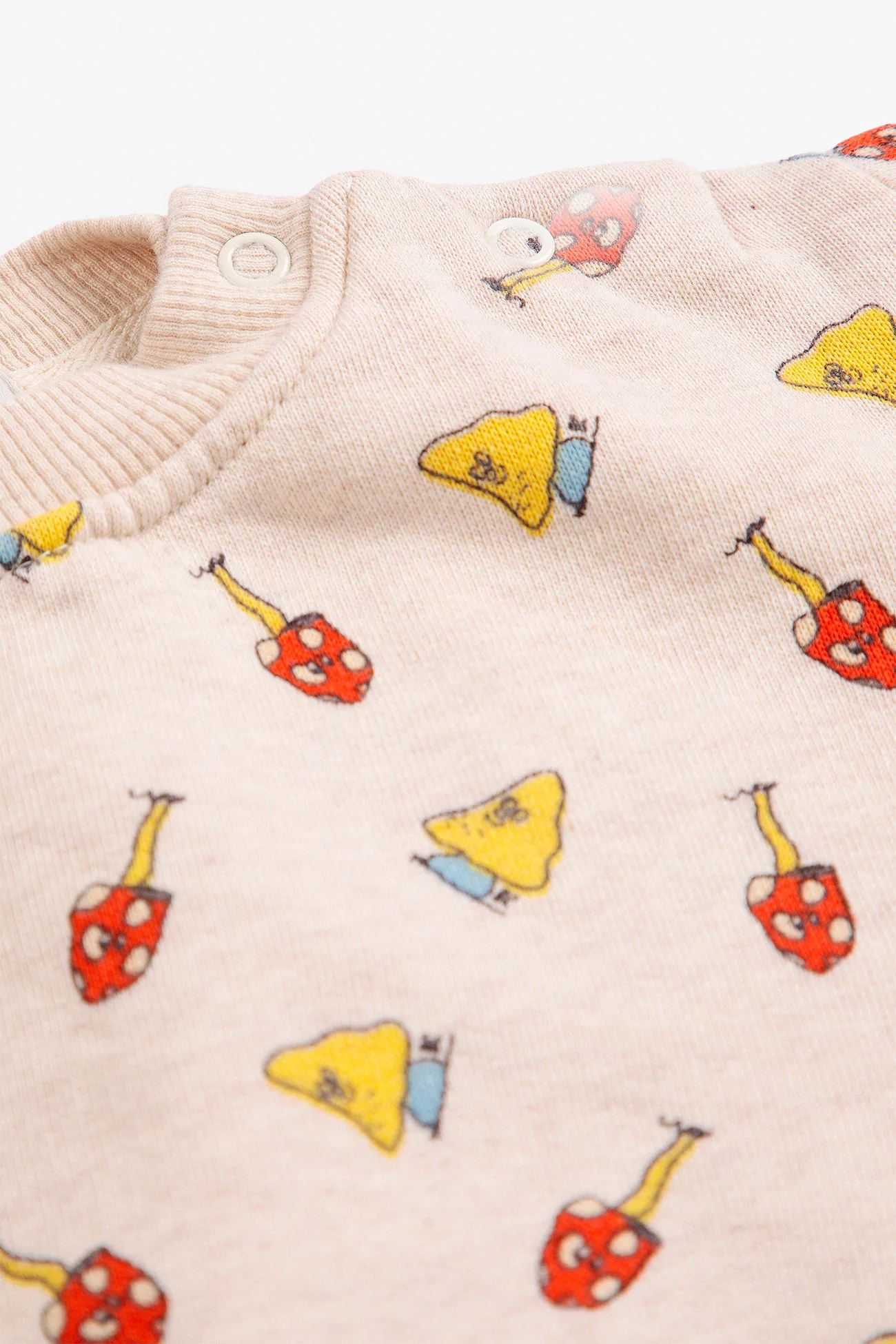 Baby Cotton Sweatshirt Mush Monster Duo – Off White | Centre Commercial