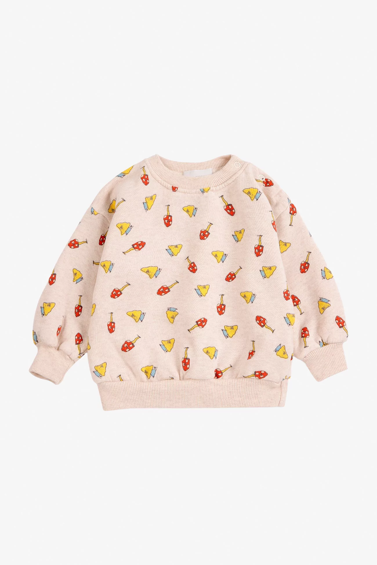 Sweatshirt Bébé Coton Mush Monster Duo – Off White | Centre Commercial