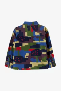 Kids Corduroy Organic Cotton Shirt Paint Forest – Multicolor | Centre Commercial