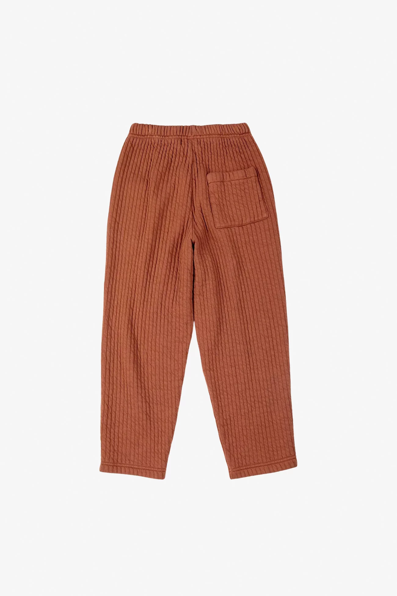 Kids Quilted Organic Cotton Jogging Pants – Brown | Centre Commercial
