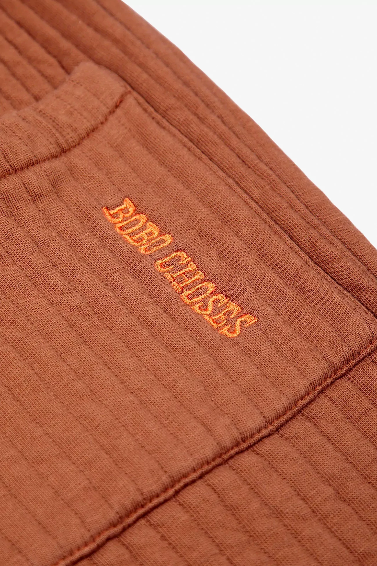 Pantalon Jogging Enfant Matelassé Coton Bio – Brown | Centre Commercial