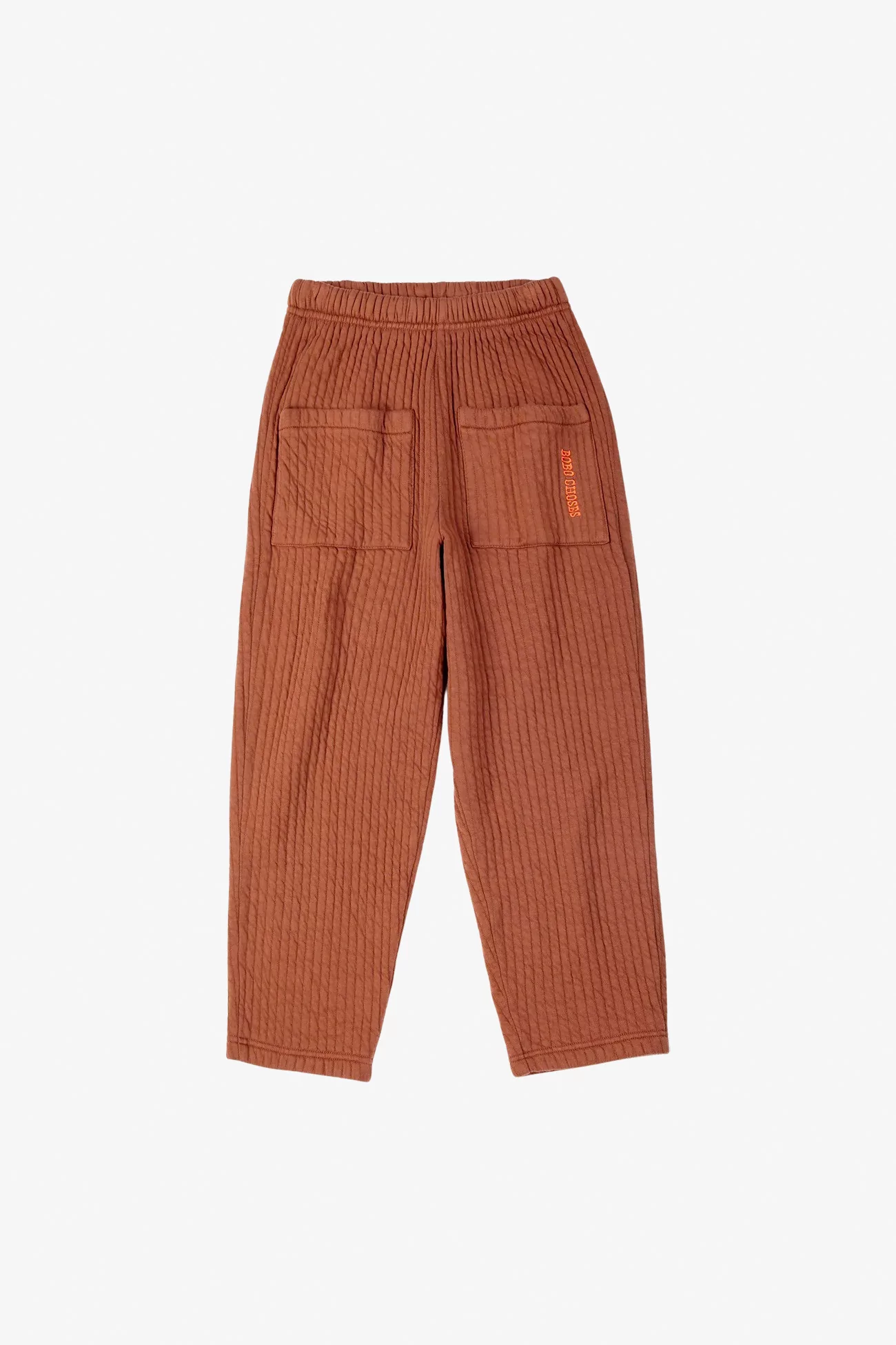 Kids Quilted Organic Cotton Jogging Pants – Brown | Centre Commercial