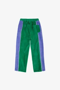 Kids Terry Cloth Color Block Jogging Pants – Green | Centre Commercial