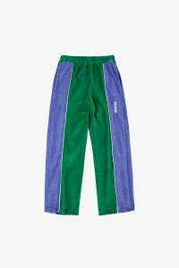 Kids Terry Cloth Color Block Jogging Pants – Green | Centre Commercial