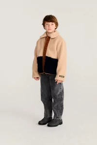 Kids Reversible Jacket Pixel Abduction – Brown | Centre Commercial
