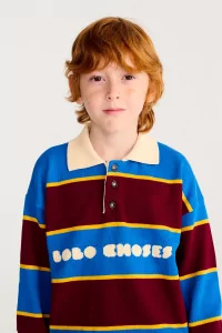 Pull Enfant Polo Coton Bio Bolder – Multicolor | Centre Commercial