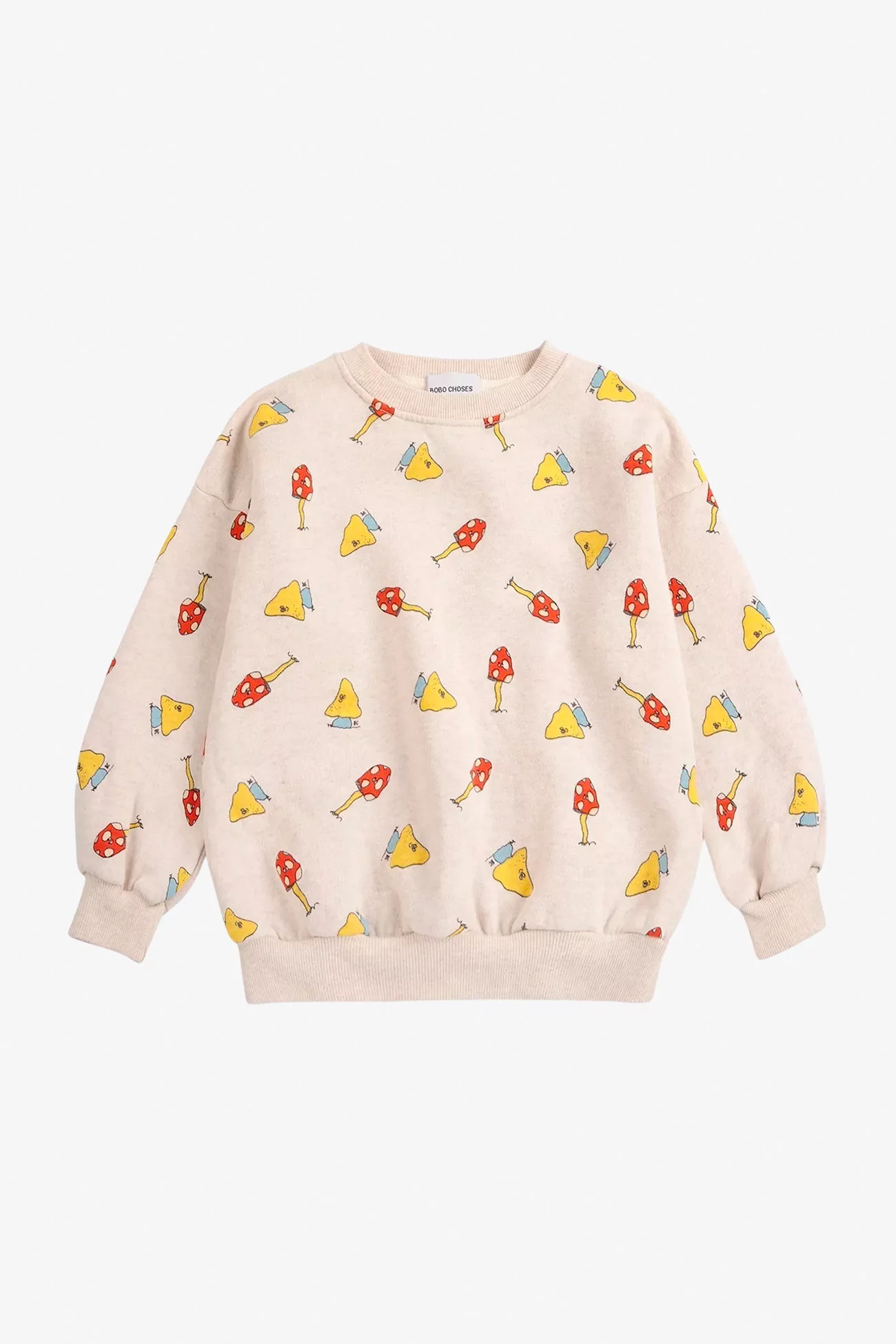 Sweatshirt Enfant Coton Mush Monster Duo – Off White | Centre Commercial