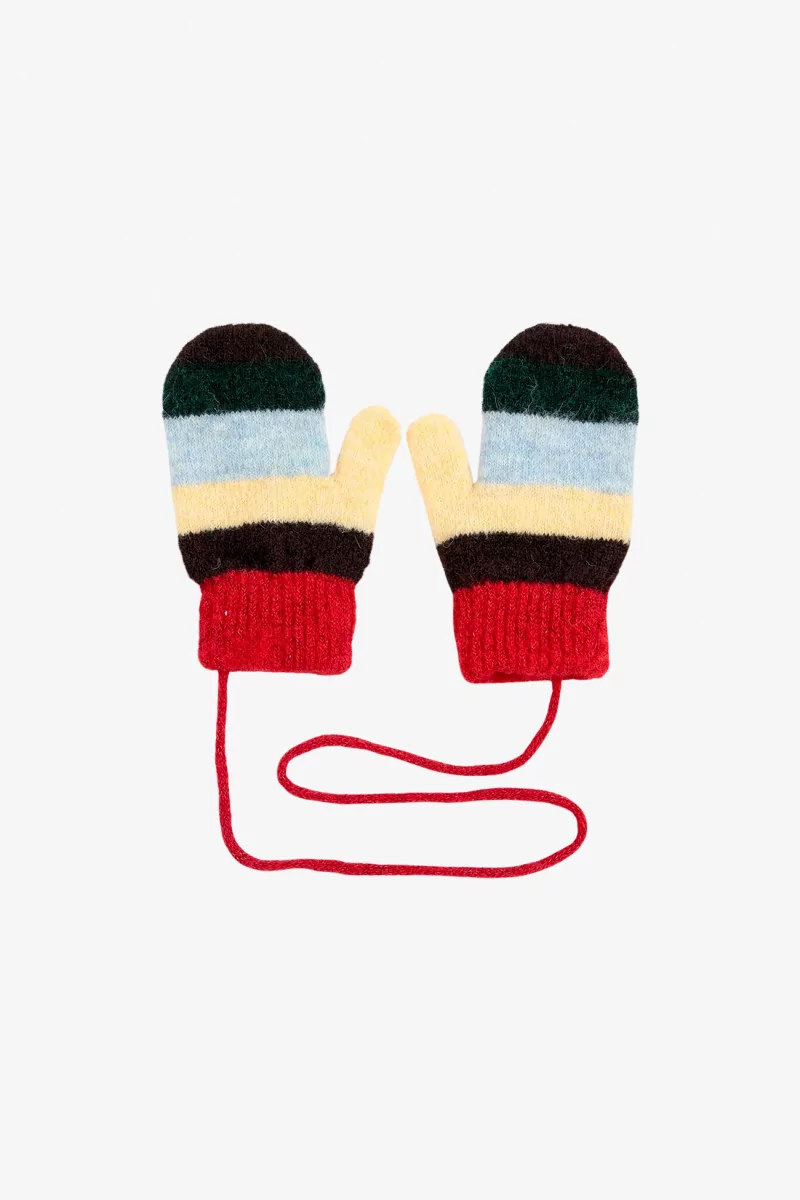 Moufles Enfant Maille Rayée Laine – Multicolor | Centre Commercial