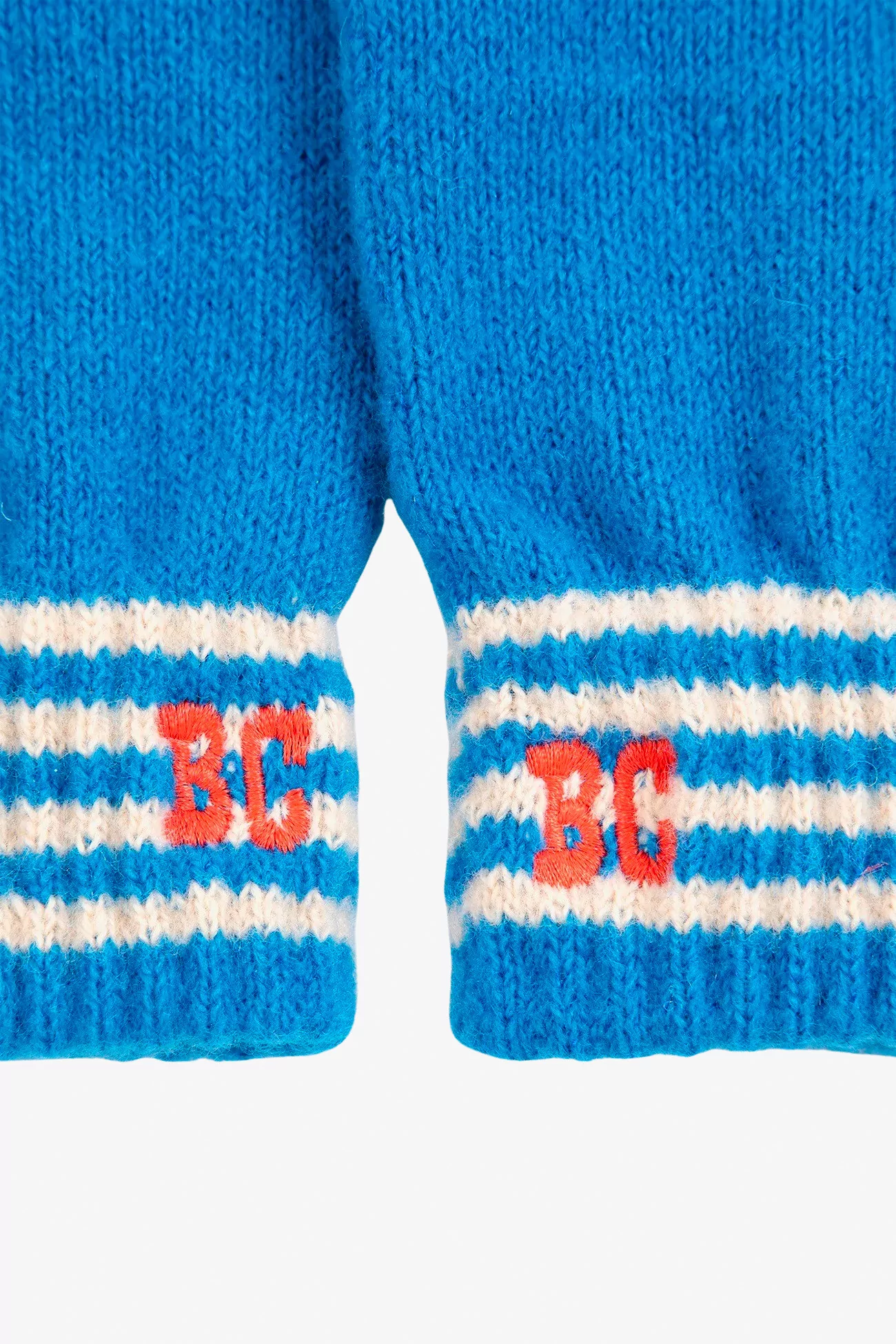 Kids Recycled Polyester Knitted Gloves Bobo Choses – Light Blue | Centre Commercial