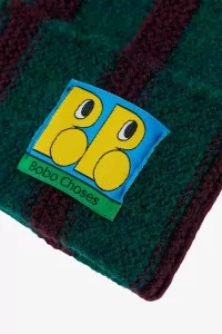 Bonnet Enfant Maille Laine Booo Tag – Dark Green | Centre Commercial