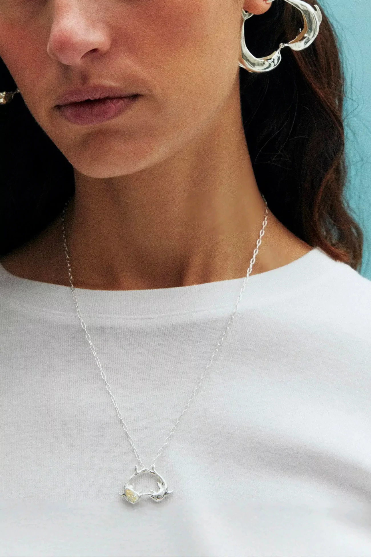 Los Delfines Necklace Simuero Silver – Silver | Centre Commercial