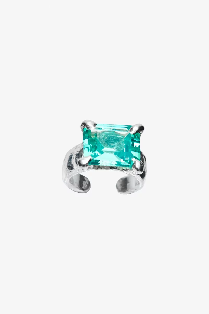 Amalia Simuero Silver Toe Ring – Green | Centre Commercial