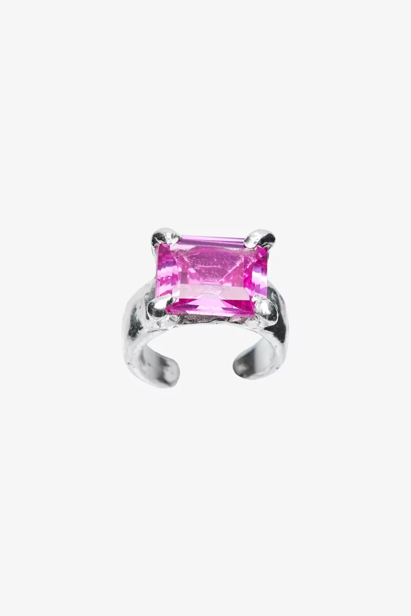 Amalia Simuero Silver Toe Ring – Pink | Centre Commercial