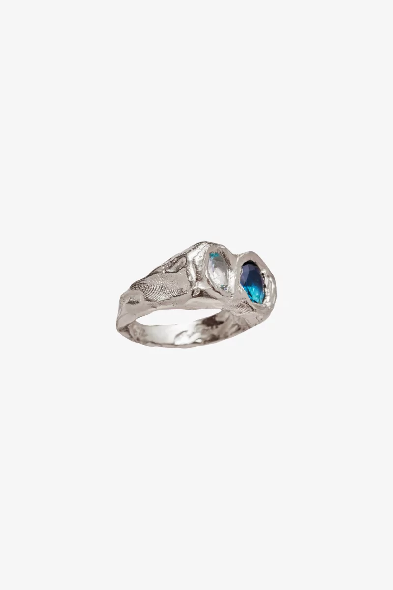 Bague Buzo Simuero Argent Topaze Bleue – Bleu | Centre Commercial