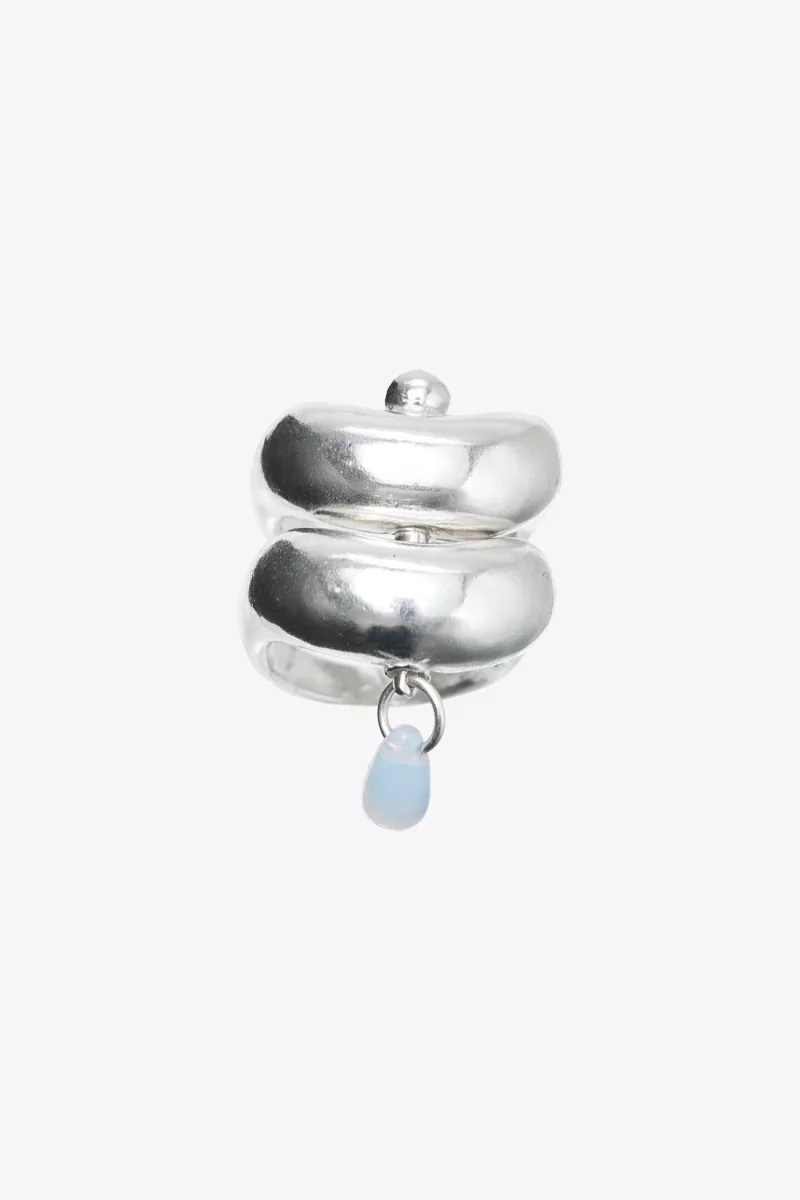 Bague Gilda Simuero Quartz Blanc – Argent | Centre Commercial