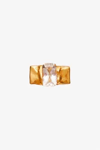 Jara Ring Simuero White Topaz – Gold | Centre Commercial