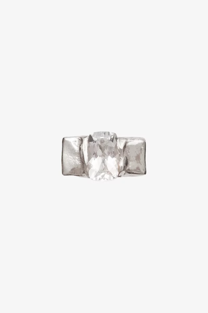 Jara Ring Simuero White Topaz – Silver | Centre Commercial