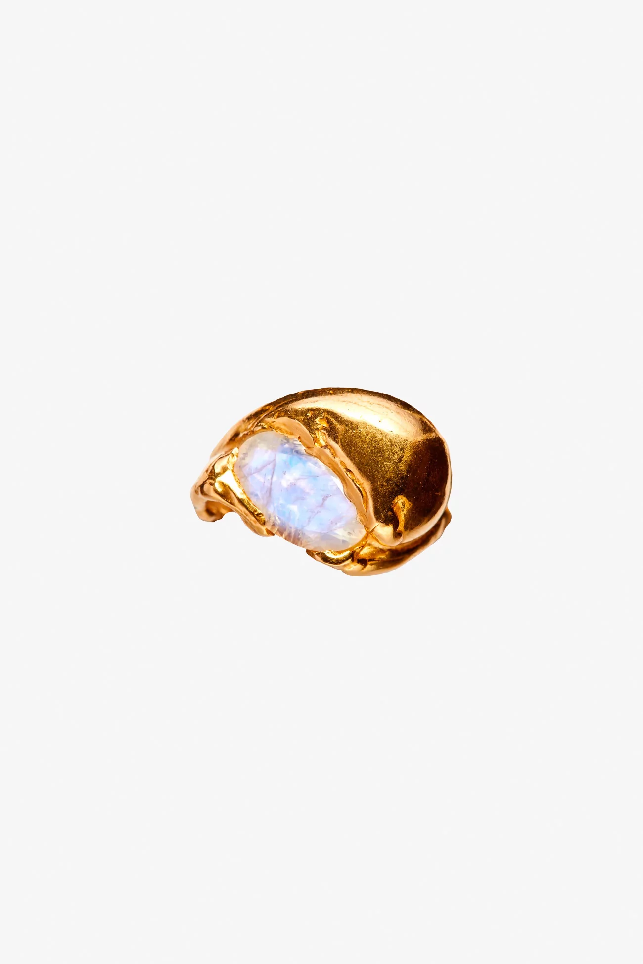 Bague Junio Simuero Pierre de Lune – Doré | Centre Commercial