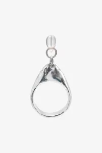 Bague Perlita Simuero Quartz Blanc – Argent | Centre Commercial