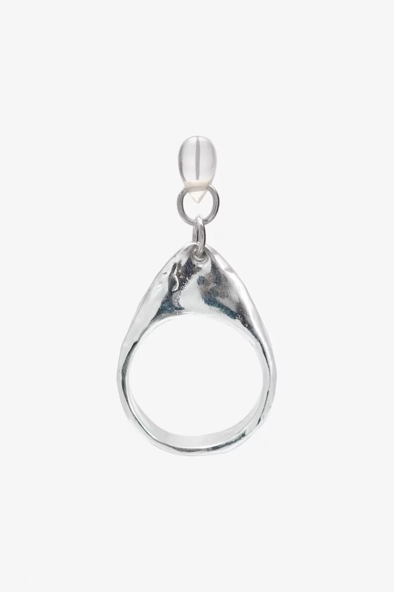 Perlita Ring Simuero White Quartz – Silver | Centre Commercial