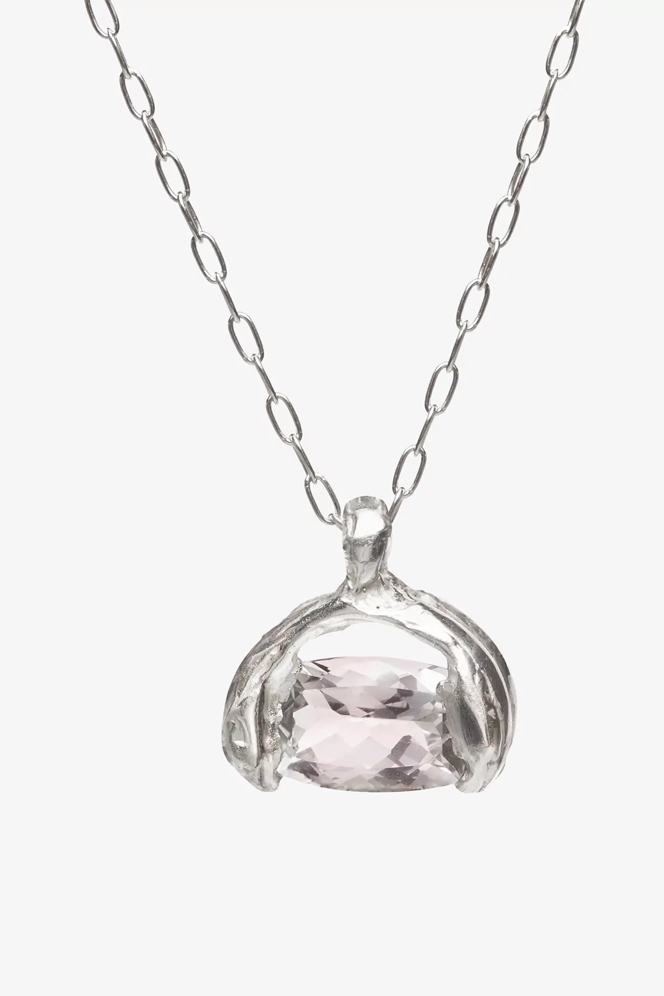 Abril Necklace Simuero White Topaz – Silver | Centre Commercial