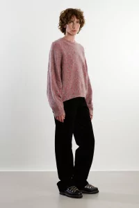 Speckled Textured Crewneck Sweater – Malva | Centre Commercial