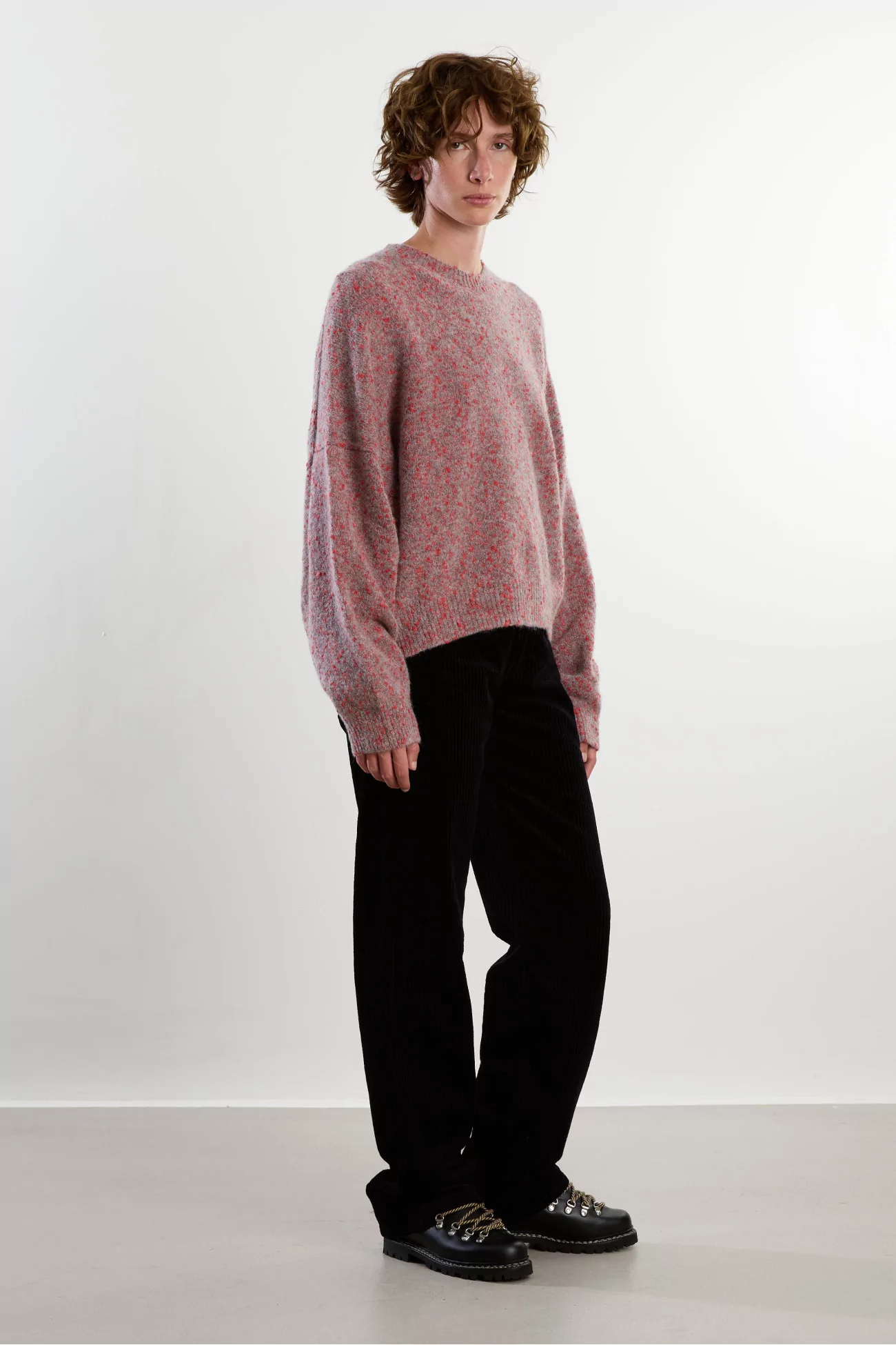 Pull Maille Mouchetée Speckled Crewneck – Malva | Centre Commercial