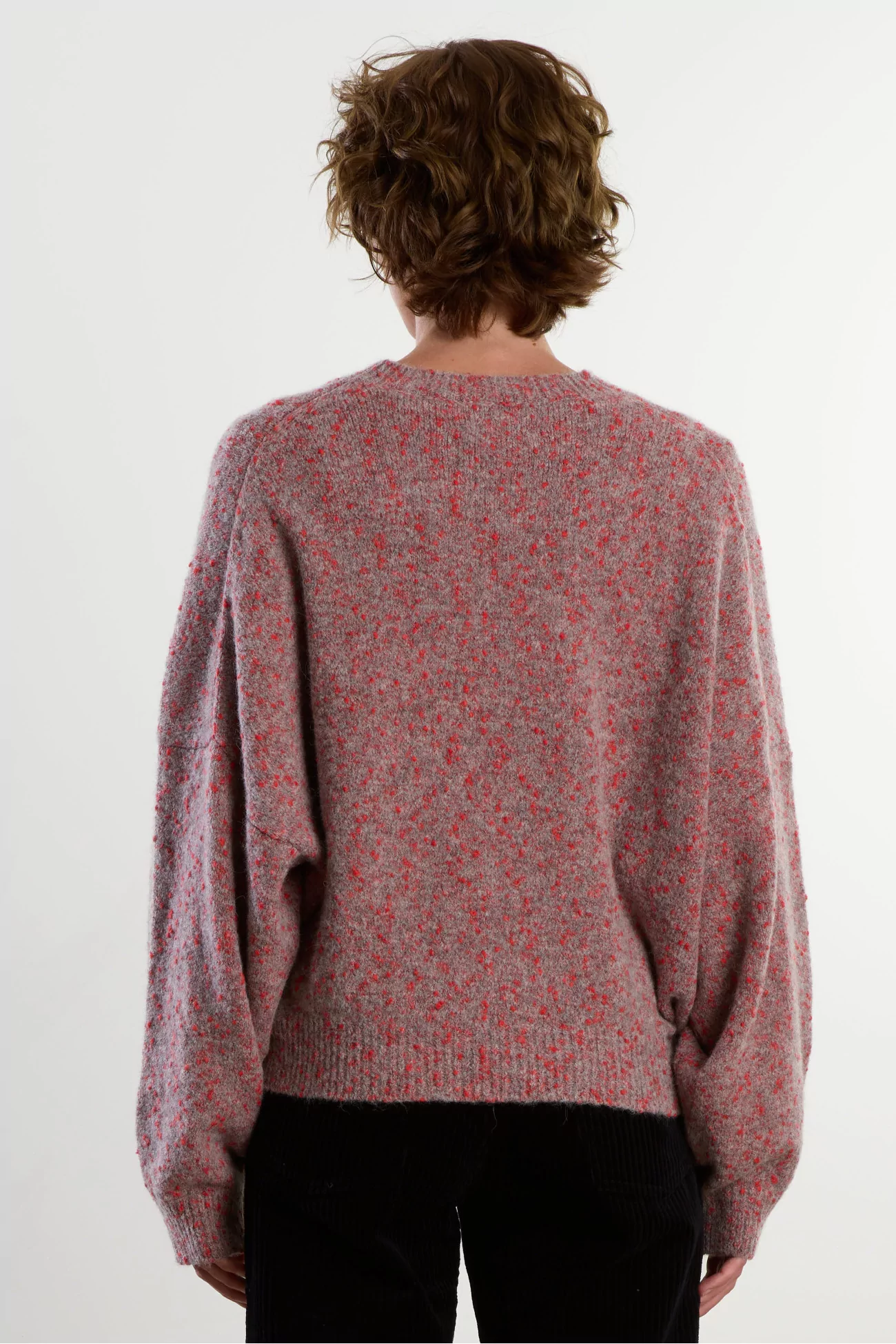 Speckled Textured Crewneck Sweater – Malva | Centre Commercial