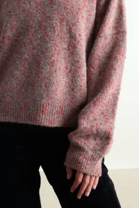 Speckled Textured Crewneck Sweater – Malva | Centre Commercial