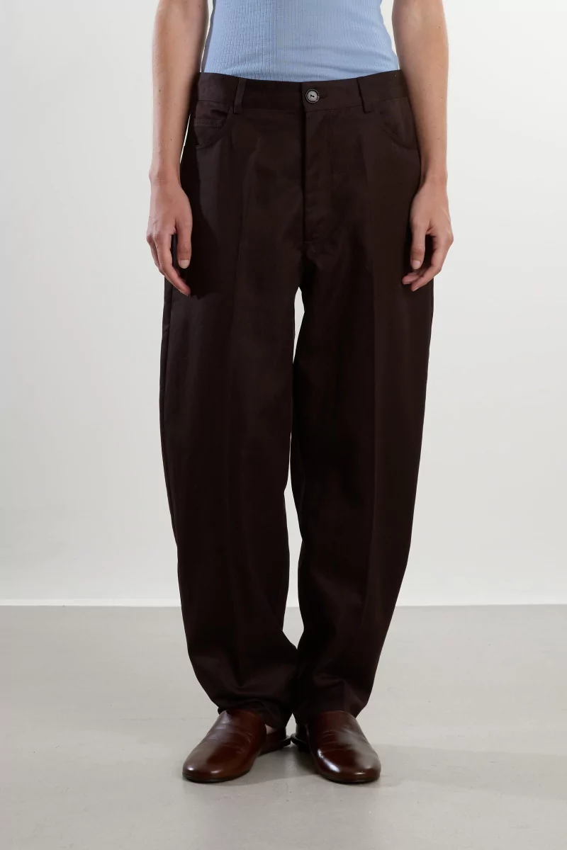 Pantalon Lyocell Carotte Carrot Pants – Brown | Centre Commercial