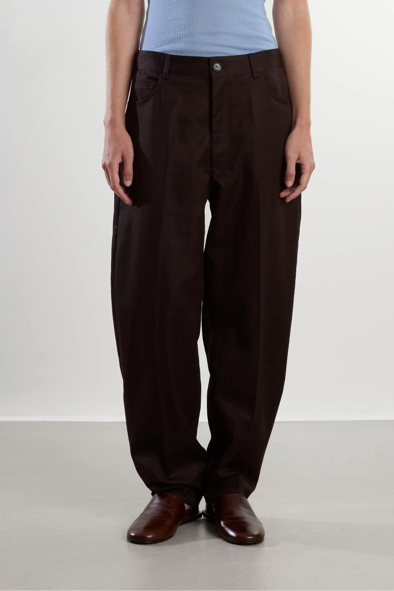 Pantalon Lyocell Carotte Carrot Pants – Brown | Centre Commercial