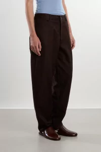 Lyocell Carrot-Shaped Carrot Pants – Brown | Centre Commercial