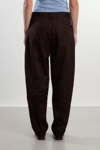 Lyocell Carrot-Shaped Carrot Pants – Brown | Centre Commercial