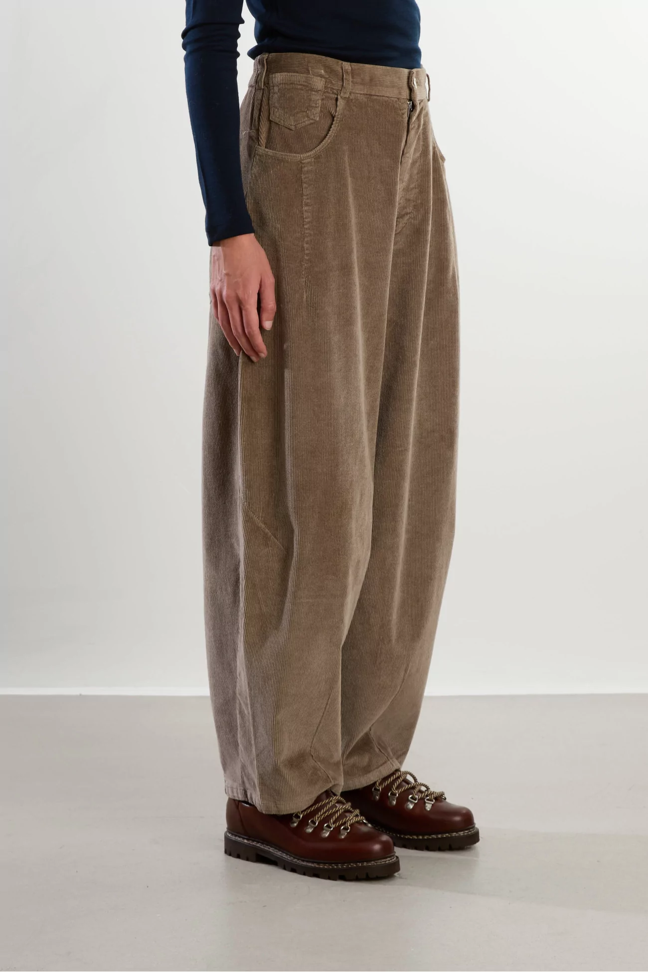 Pantalon Baggy Velours Côtelé Corduroy Baggy – Sage | Centre Commercial
