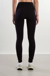 Legging Long Double Interlock Yoga Full Length – Black | Centre Commercial