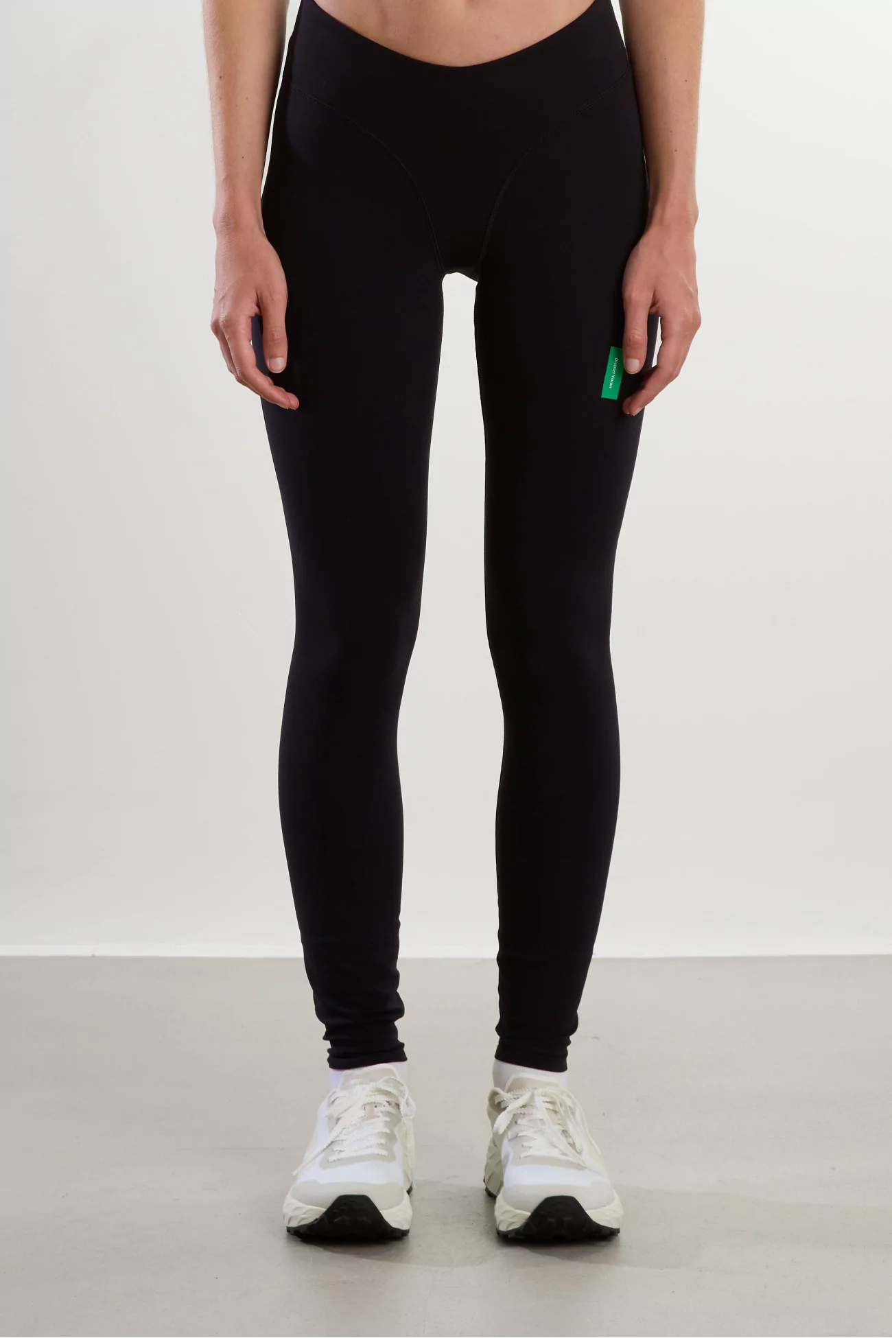 Long Double-Interlock Yoga Full Length Tights – Black | Centre Commercial