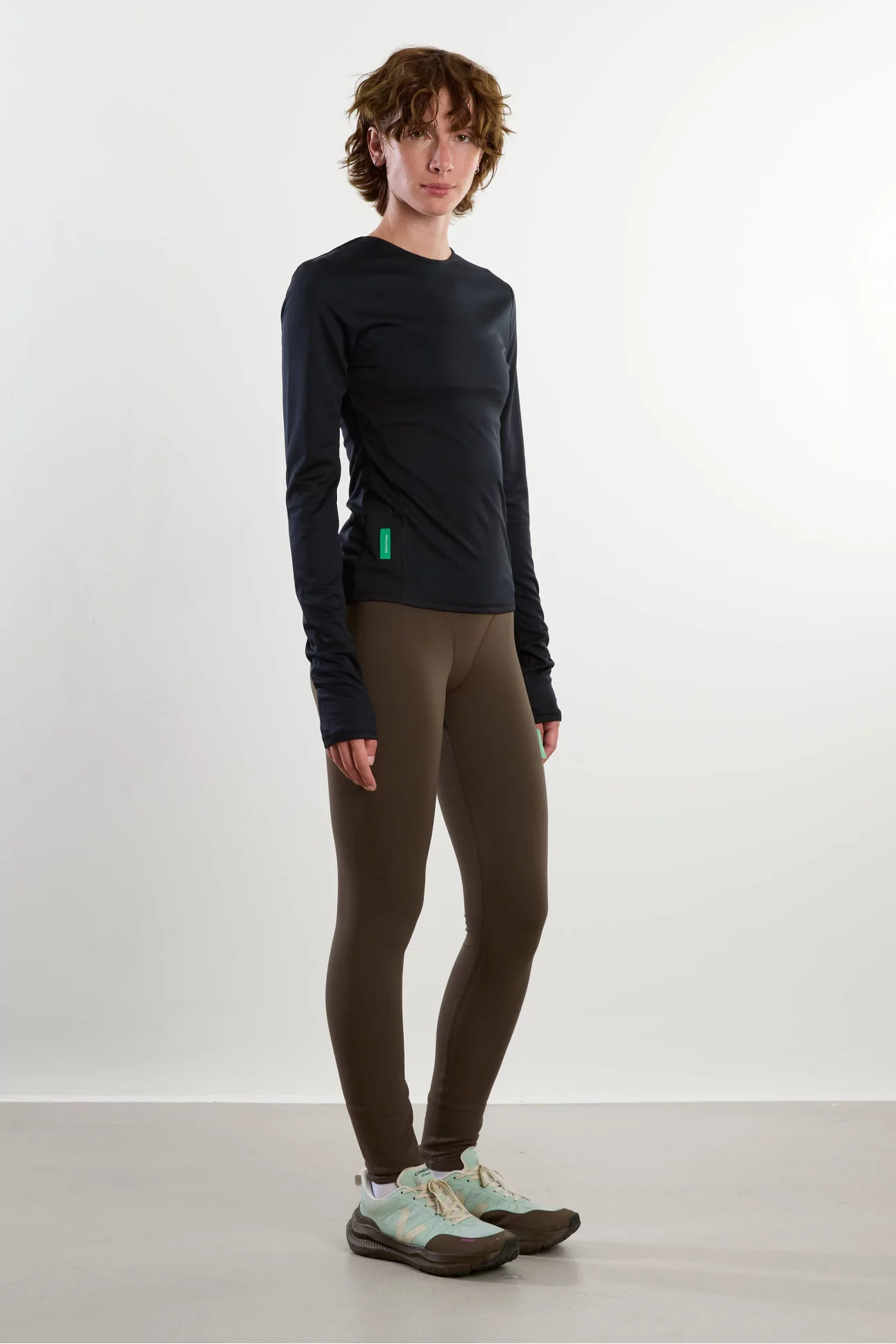 Breathable Long-Sleeve Paneled T-Shirt – Black | Centre Commercial